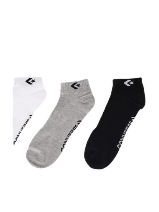 Converse Star Chevron Αθλητικές Κάλτσες Γκρι 1 Ζεύγος