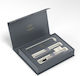 Parker Pen Set with Fountain Pen Gray