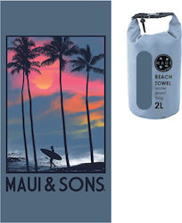 Maui & Sons Born Πετσέτα Σώματος Microfiber Γκρι 90x180εκ.