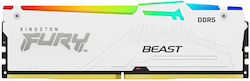 Kingston Fury Beast RGB 16GB DDR5 RAM with 6000 Speed for Desktop