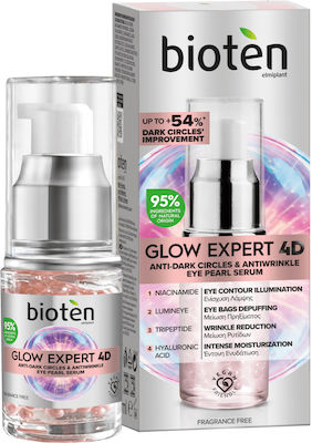 Bioten Glow Expert 4D Ενυδατικό & Αντιγηραντικό Serum Ματιών για Λάμψη 15ml