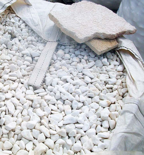 Weiße Kieselsteine 3-6cm Big Bag 1000-1200kg