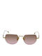 Eyepetizer Women's Sunglasses with Gold Metal Frame and Pink Gradient Lens DRIVE-C.4-44
