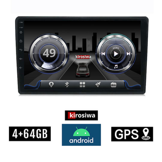 Kirosiwa Car Audio System for Citroen C4 Cactus 2014 (Bluetooth/USB/WiFi/GPS) with Touch Screen 9"