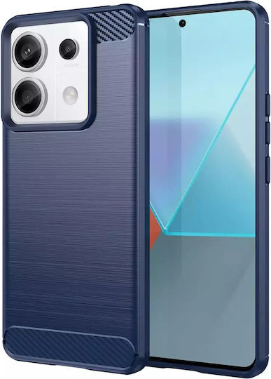 Hurtel Carbon Back Cover Σιλικόνης Μπλε (Redmi Note 13 5G)