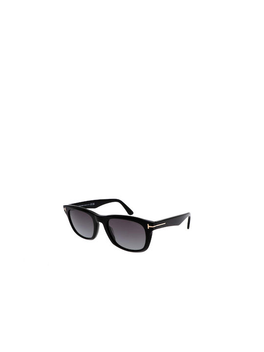 Tom Ford Sunglasses with Black Plastic Frame and Gray Gradient Lens TF1076 01B