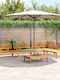 Garden & Outdoor Furniture Set 5 Pieces Brown