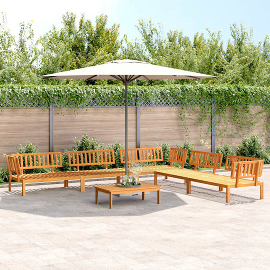 vidaXL Garden & Outdoor Furniture Sets Living Room Set 6 Pieces Beige