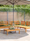 Garten- und Outdoor-Möbelsets 4 Stück Akazie