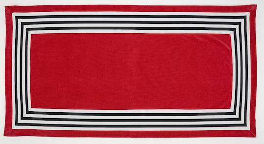 Abyss & Habidecor Beach Towel Red 200x90cm.