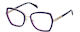 Tous Eyeglass Frame Butterfly Purple VTOB65 0D89