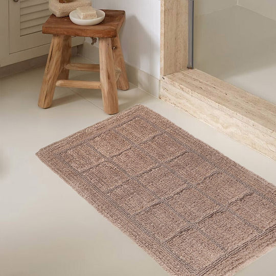 Melinen Πατάκι Μπάνιου Βαμβακερό Dante 20003538 Beige 50x80εκ.