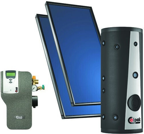 Calpak Glass Triple Energy Forced Circulation Water Heating System 200lt/4m²