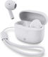 Nedis HPBT2400WT Earbud Bluetooth Handsfree Ακουστικά με Θήκη Φόρτισης Λευκά