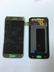 Οθόνη Lcd+touch με Μηχανισμό Αφής για Samsung Galaxy S6 (Χρυσό)