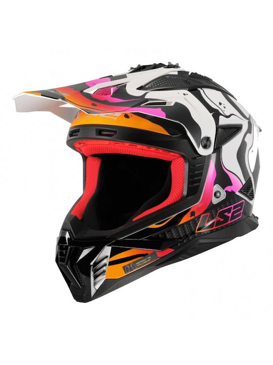 LS2 MX708 Fast II Wash Weiß Motorradhelm Motocr...