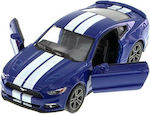 Kinsmart 1:38 Metal Ford Mustang Gt Blue Openable Doors Kt5386b