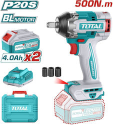 Total Brushless Impact Wrench 20V 2x4Ah 1/2"