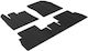 Auto Gs Rear Mats 2pcs for Peugeot Rifter Opel Combo Citroen Berlingo Black
