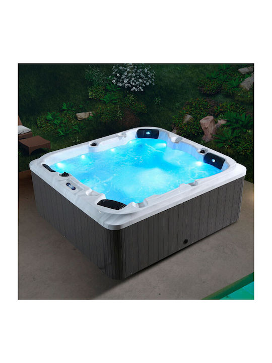 Karag Outdoor Steel Bathtub with Hydromassage 220x218cm