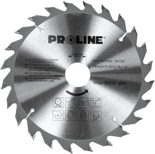 Proline Δίσκος Κοπής Ξύλου με 60 Δόντια 450mm