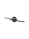 Adviti Classic Lamp Bathroom with Integrated LED and Natural White Light Black 5cm