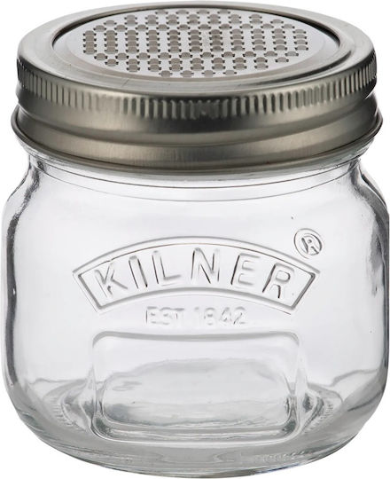KIlner General Use Vase with Airtight Lid made of Stainless Steel Transparent 250ml