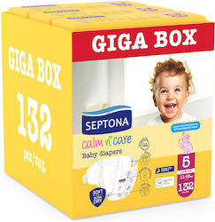 Septona Calm & Care No. 5 για 11-16kg 132τμχ Septona Calm & Care No. 5 για 11-16kg 132τμχ