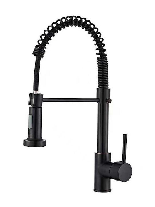Kitchen Faucet Counter with Spiral Black