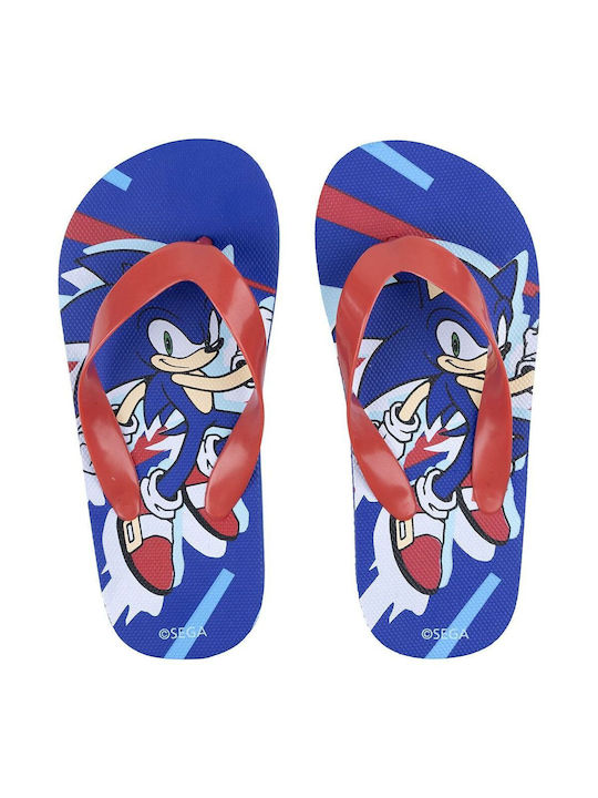 Sonic Παιδικές Σαγιονάρες Μπλε