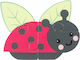 Дървено Детски Пъзел с Шипове Ladybug 3d 4бр Orange Tree Toys