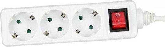 InLine Steckdosenleiste 3 Positionen mit USB-A, Schalter und Kabel 1.5m