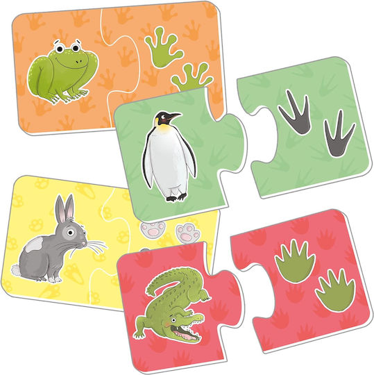 Παιδικό Puzzle Animals And Their Tracks 2pcs Galt Toys