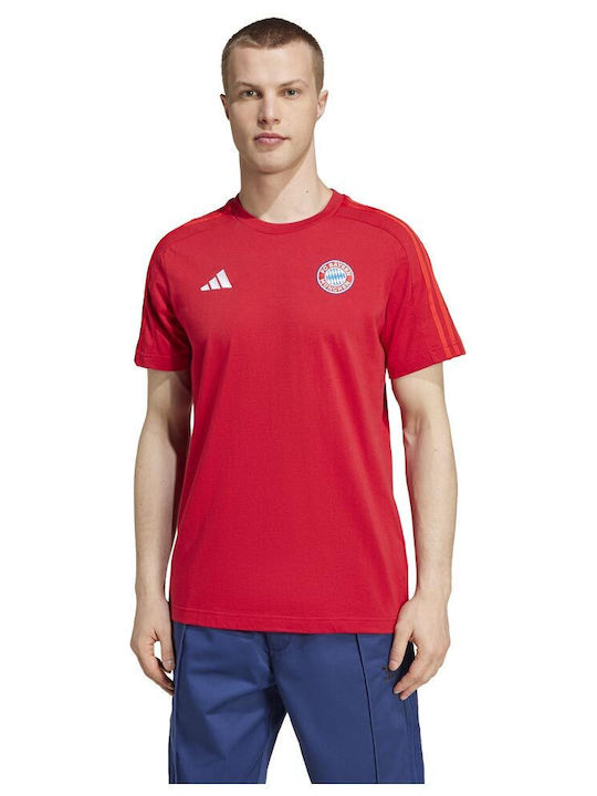 Adidas Bărbați T-shirt Sportiv cu Mânecă Scurtă Roșu