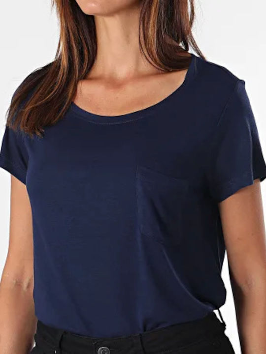 Tiffosi Damen Bluse Marineblau