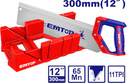 Emtop Πριόνι με Φαλτσοκούτι 30cm