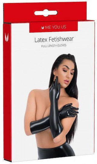 Lenjerie intimă din latex Me You Us pentru femei, mănușă lungă până la cot, mărimea S sau R