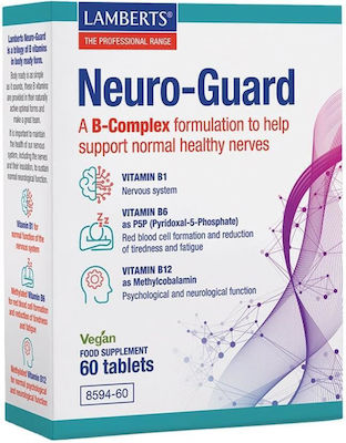 Lamberts Neuro-Guard Vitamina pentru Energie & Întărirea Sistemului Imunitar 12mg 60 file