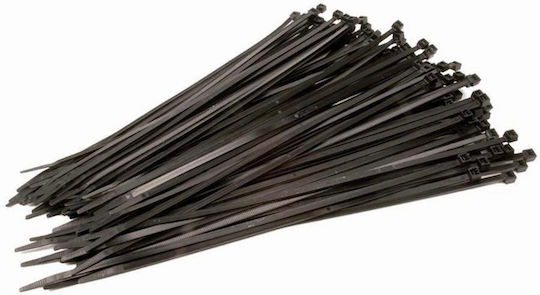 Sidirela Pack of 100pcs Black Plastic Cable Ties 300x3.6mm Ε-2520