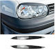 Carro 240199 Φρυδάκια Μπροστινών Φαναριών Vw Golf Iv 4 98-03 Γυαλιστερό Carbon 2 Τεμάχια
