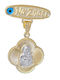 Gold 9 Karat Safety Pin Charm