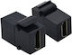 Keystone Hdmi Μαυρο 25.99.8208-20