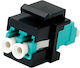 Keystone-Kupplung LC Duplex Multimode OM3 21.17.0001-20