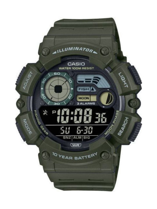 Casio Ρολόι Μπαταρίας με Καουτσούκ Λουράκι