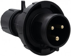 Wasserdicht Stecker Stecker-Adapter Schwarz Wasserdicht Stecker Stecker-Adapter Schwarz