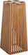 Freebox Stand De Masă Din Lemn Natural 40x40x90cm