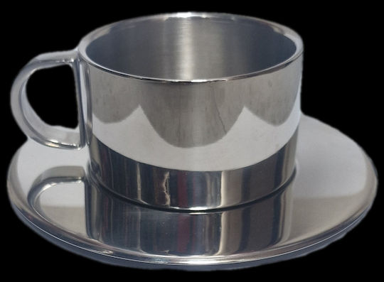 Tasse Espresso Inox Silber 80ml