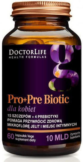 Doctor Life Pro+Pre Biotic Συμπλήρωμα με Προβιοτικά & Πρεβιοτικά 60 κάψουλες