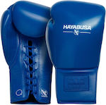 Hayabusa Pro Lace Boxhandschuhe aus Leder Blau