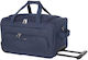 Diplomat Cabin Travel Suitcase Blue with 4 Wheels Height 55cm.